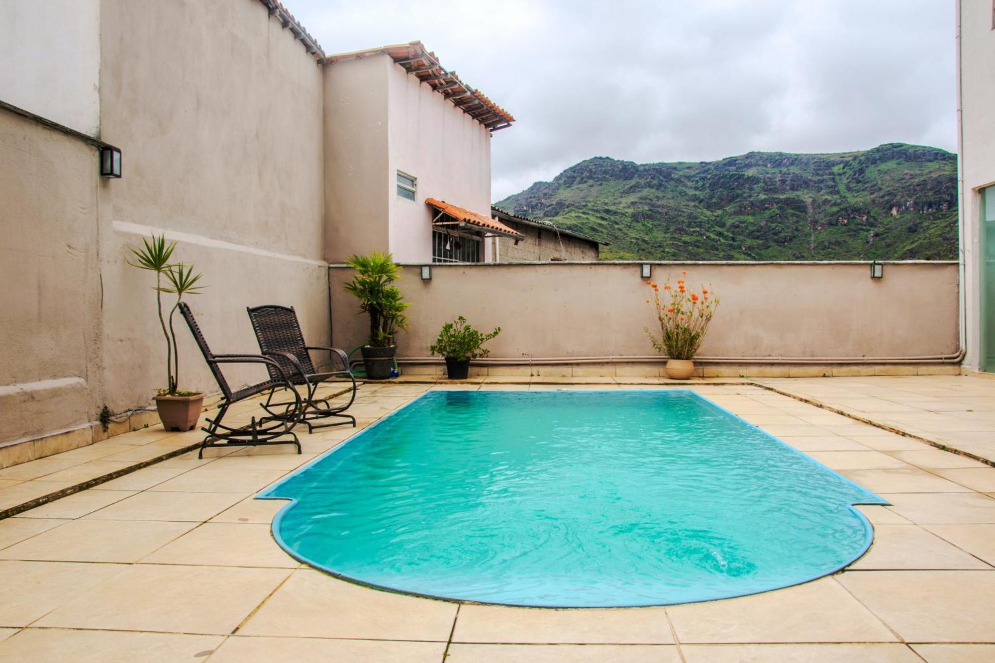 Ap 2 Ouro Pret Com Piscina Aquecimento Solar E Churrasqueira *